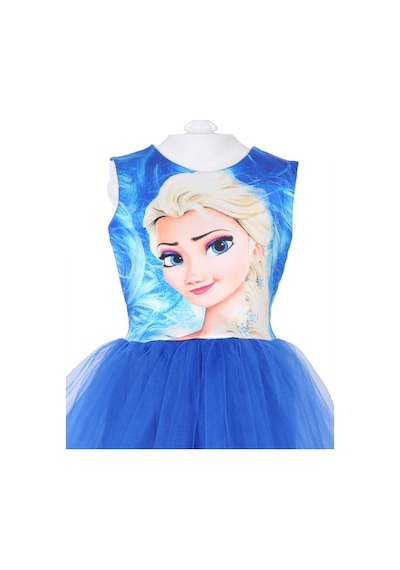 Kız Çocuk Elsa Tütü Elbise Mavi