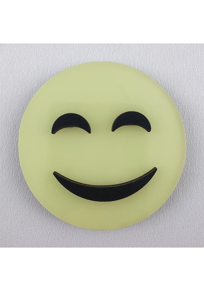 Emoji , Fosforlu Emojiler ( Karanlıkta Parlar ) Duvar Süsü 6,5 Cm (396170820)