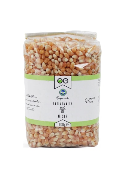 OG natural Organik Patlatmalık Mısır 600 Gr 600 G