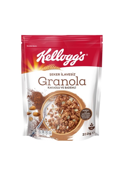 Kellogg's Şeker İlavesiz Granola Kakao ve Bademli 250 G