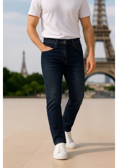 Cedy Denim Slim Fit Jean Joe Normal Bel Dar Kesim Esnek Kot Pantolon C300 Lacivert