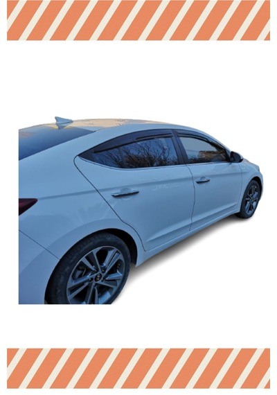 Hyundai Elantra 2016-2020 Modellerine Özel 4'lü Mügen Tip Cam Rüzgarlığı