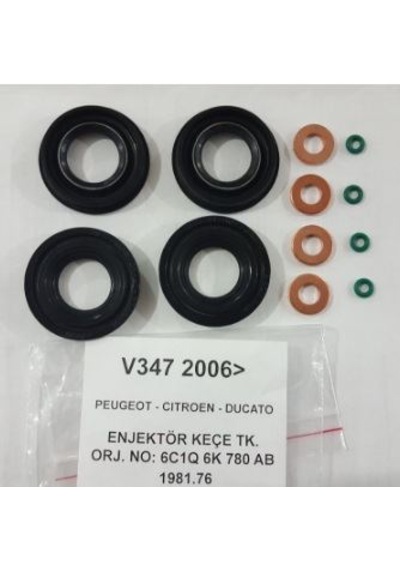 Enjektör Keçe Pul Oring Takımı Transit V347 2.2 Tdci-2.4 Tdci - 2006 Model Sonrası Uyumlu 6c1q6k780ab 1 Takım Fiyatıdır 1