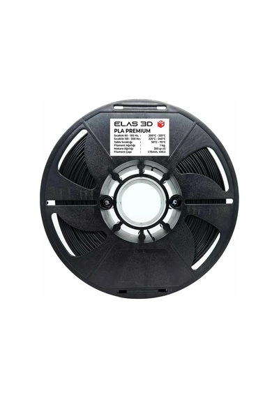 Elas Siyah Pla Premium Filament 1.75 Mm 1 Kg