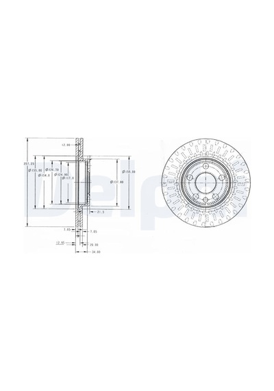 Fren Disk - Fiat Ulysse, Scudo - Delphı-bg3222