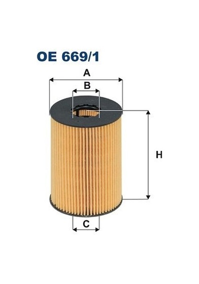 FILTRON OE669 YAĞ FİLTRESİ NISSAN PRIMERA III (P12) 2.2 DI 126HP