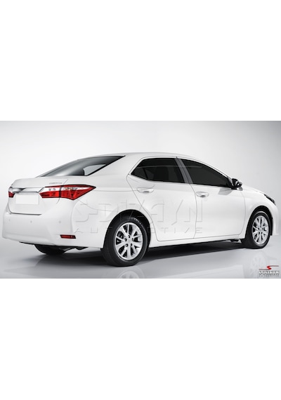 S-dizayn Toyota Corolla Krom Cam Üst Çıtası 4 Prç. 2013-2018