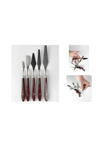 Palet Bıçağı 5 Parça Paslanmaz Çelik Spatula Seti, Kil Hamuru Pasta Krema Yağlıboya İçin Ahşap Saplı Süsleme Şekil Verme Ve Kazıma, Boya Araçları,mutfakta Ve Diğer Hobi Ve El Sanatları İçin 0 Palet Bıçağı 5 Parça Paslanmaz Çelik Spatula Seti, Kil Hamuru Pasta Krema Yağlıboya İçin Ahşap Saplı Süsleme Şekil Verme Ve Kazıma, Boya Araçları,mutfakta Ve Diğer Hobi Ve El Sanatları İçin 0