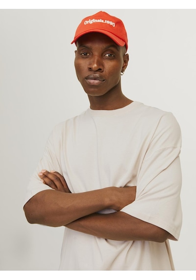 Jack & Jones Erkek Bisiklet Yaka Düz Renk Tisört - Charge - 12259975 Moonbeam Çok Renkli