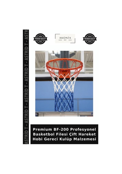 Premium Bf-200 Profesyonel Basketbol Filesi Çift Hareket Hobi Gereci Kulüp Malzemesi