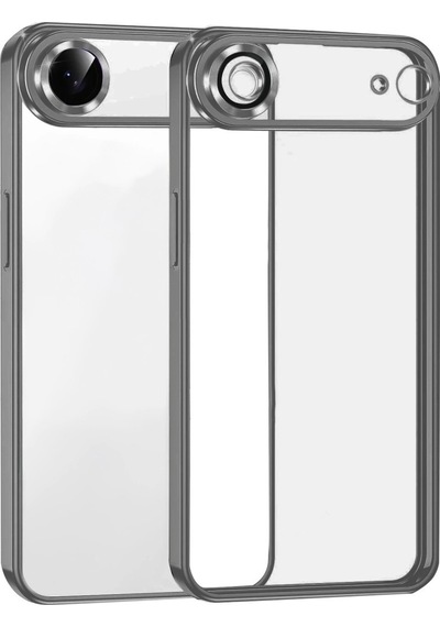 Mey İthalat Apple Uyumlu iPhone 17 Air Lensli Silikon - Titan Gri
