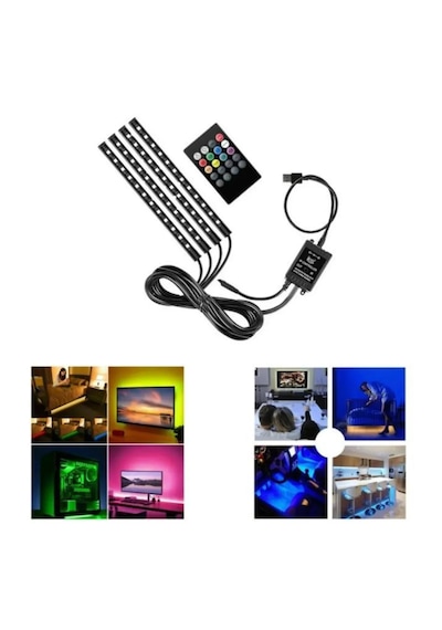 Tv Arkası Aydınlatma Otomobil Ayak Altı Led Monitor Gece Ambians