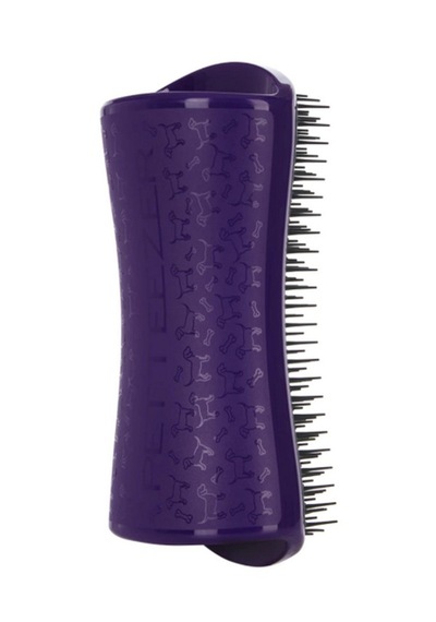Tangle Teezer Pet Teezer De-shedding Büyük Irk Köpek Bakım Fırçası 14,7x6,4 Cm Mor-siyah