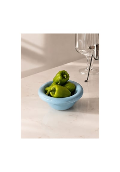 Seramik Donut Bowl Kahvaltılık Tatlı Salata Kase Mavi - 828768060 Mavi