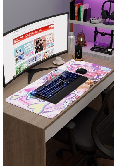Varesa Genshin Impact Anime Gacha V2 - 90x40 Xxl Gaming Mouse Pad Fare Altlığı