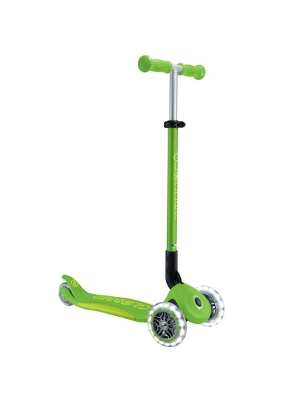 Globber Elite Deluxe Işıklı Scooter - Elma Yeşili Yeşil