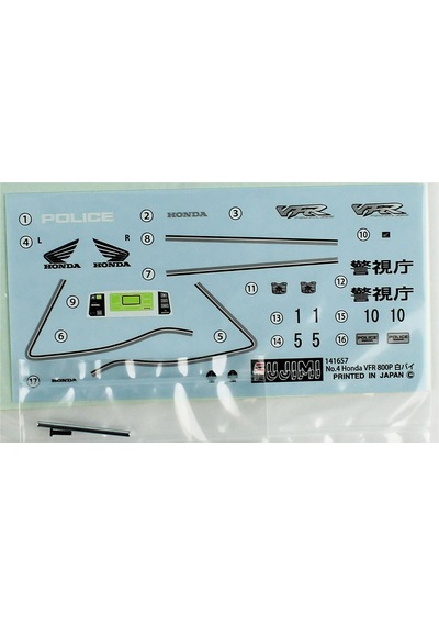 Fujimi Bike-no4 14165 1/12 Ölçek, Honda Vfr800p Polis Motorsikleti Plastik Model Kiti