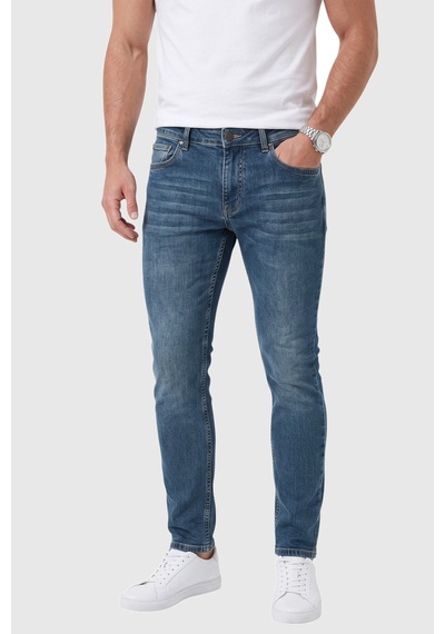Rizzup Erkek Slim Fit Dar Kesim Likralı Mavi Kot Pantolon Yumuşak Dokulu Esnek Jean 2600692 Rizzup Erkek Slim Fit Dar Kesim Likralı Mavi Kot Pantolon Yumuşak Dokulu Esnek Jean 2600692