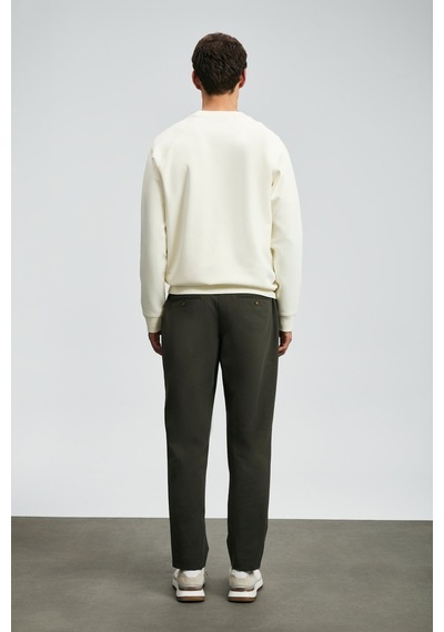 Lufian 112030174 Shadow Erkek Sweatshirt Beyaz