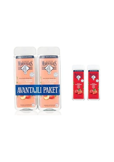 Le Petit Marseillais Seti Beyaz Şeftali Ve Nektarin X1 + Lpm Akdeniz Çileği 400 Ml 1+1 Set X1 Açık Bej