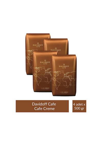 Davidoff Cafe Crema Whole Beans Çekirdek 500 Gr X 4 Adet Çekirdek