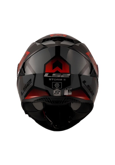 Ls2 Storm 2 Kronos Fullface Motosiklet Kaskı Kırmızı - Gri