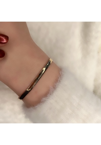 Balık Sırtı Altın Bileklik Akb189 Sarı Altın