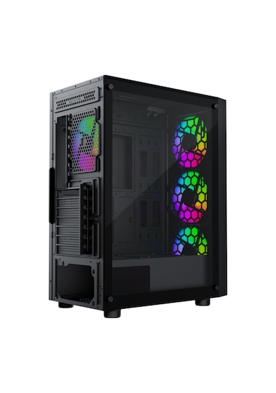 Gamebooster Castle A651b 600w Apfc Usb 3.0 Mesh 4 Rainbow Fanlı Mid-t Atx Gaming Siyah Kasa