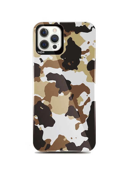 Kajsa Apple Uyumlu iPhone 12 Pro Max Kılıf Asker Desenli Kajsa Camo Kapak ZORE-218910