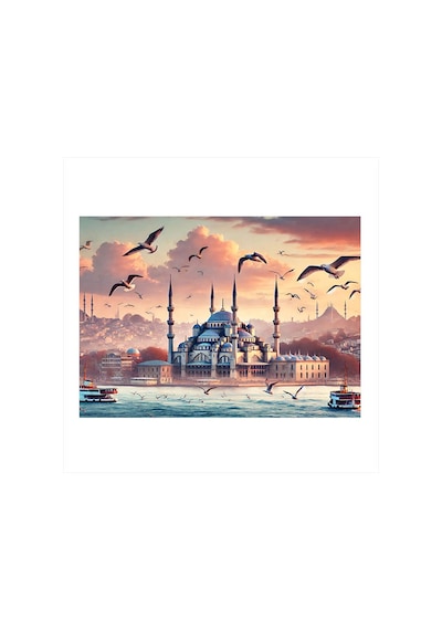 İstanbul Un Gün Batımı Art Mdf Tablo