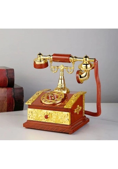 Nostaljik Telefon Müzik Kutusu Çekmeceli Takı Kutusu-427