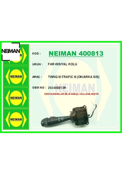 Far Sınyal Kolu Twng Iıı-trafıc Iıı On/arka Sıs 255400813r