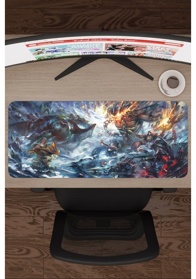 Dota 2 Kaymaz Dikişli Kauçuk Oyuncu Mousepad V4 - 70x30 Xl Gaming Mouse Pad Fare Altlığı