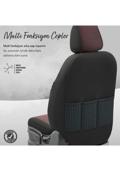 Otom Line Design Ekstra Destekli Oto Koltuk Kılıfı 550066786