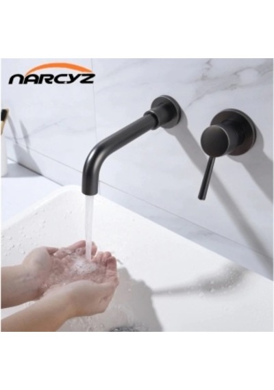 Banyo Lavabo Bataryası Ankastre Sıva Altı Dahil Siyah