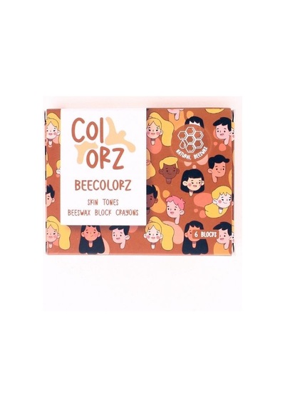 Colorz 6'lı Ten Renkleri Doğal Balmumu Sert Blok Pastel Boya Seti