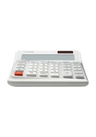 Casio DE-12E-WE Beyaz 12 Hane Masa Üstü Ergonomik Tuşlu Hesap Makinesi