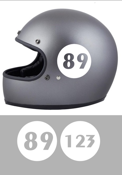 Kişiye Özel 2 Adet Numara Sticker - Motosiklet Araba Oto Karavan Cam Sticker - 00099 20x20 Cm