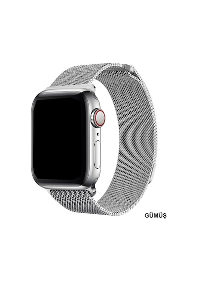 Apple Uyumlu  Watch Kordon 2 3 4 5 6 Se 7 42 44 45 MM Hasır Metal Kordon