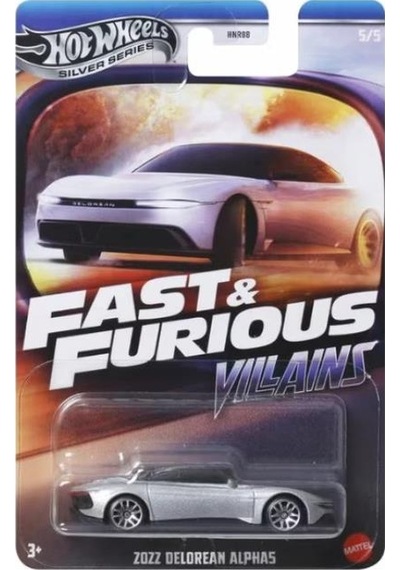 Hot Wheels Silver Series Fast & Furious Villains 5'li Set Hnr88 Renkli