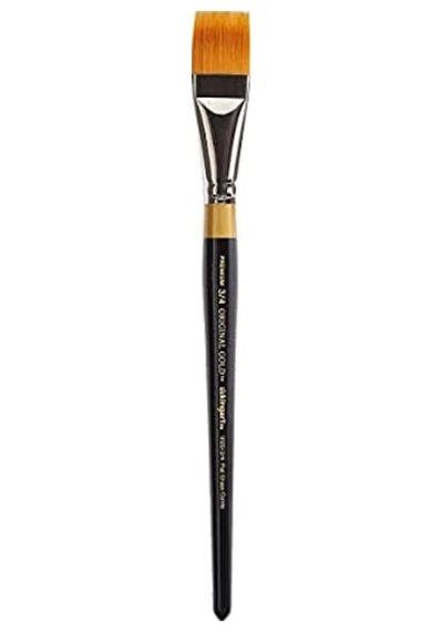 Gold Paint Brush-flat Rake, Size: 3/4