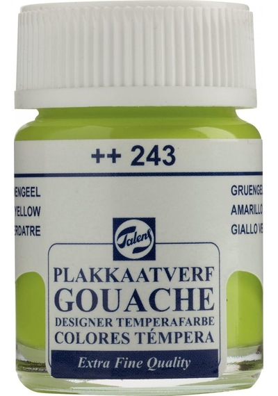 Gouache Jar 16ml Guaj Boya Greenish Yellow / 243 Greenish Yellow