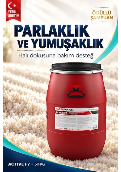 Active F7 Ultra Halı Yıkama Şampuanı 60kg Tekli