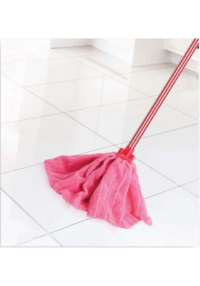 Wilma Secret Ultra Lüks Mikrofiber Mop Ucu Adet Pembe Renk 5 Adet Şeffaf
