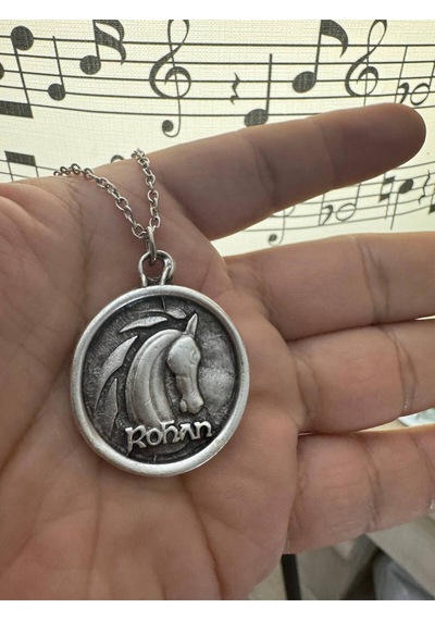 Yüzüklerin Efendisi Rohan Kolye 60 Cm Zincirli Orta Dünya Temalı Unisex Aksesuar Çok renkli