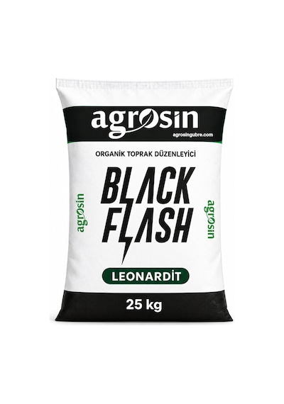 Agrosin Black Flash Leonardit Organik Toprak Düzenleyici Toz 25 kg