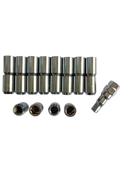 Allen Başlı Bijon Somunu M14x1.5 Diş 32mm Krom Kaplama, 20 Adet