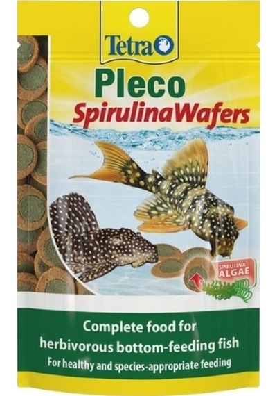 Tetra Pleco Spiriluna Wafers Bitkisel Dip Balık Yemi 15 Gr