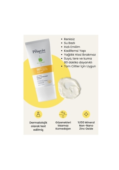 The Prouvee Reponses Leke Karşıtı Yüz Güneş Kremi SPF50+ 40 ML
