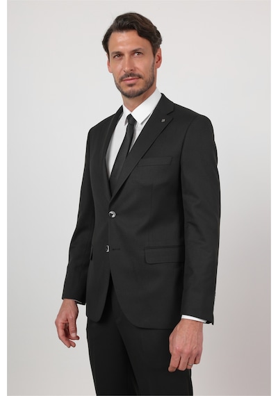 İmza Siyah Mono Yaka 6 Drop Comfort Fit Tam Astar Esnek Takım Elbise 1001260167 İmza Siyah Mono Yaka 6 Drop Comfort Fit Tam Astar Esnek Takım Elbise 1001260167